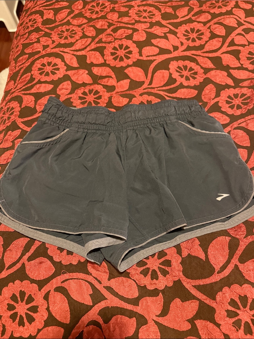 Brooks Gray Women's Athletic Running Shorts